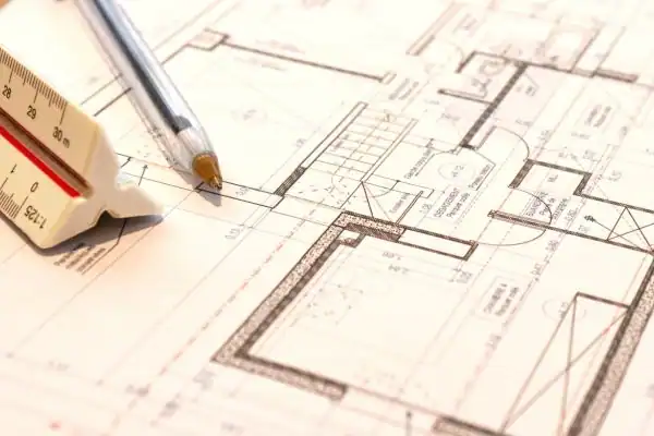 Image of architect Normanton drawings